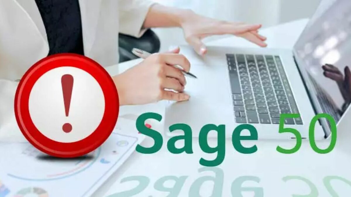 Sage 50 Cannot Be Started Issue