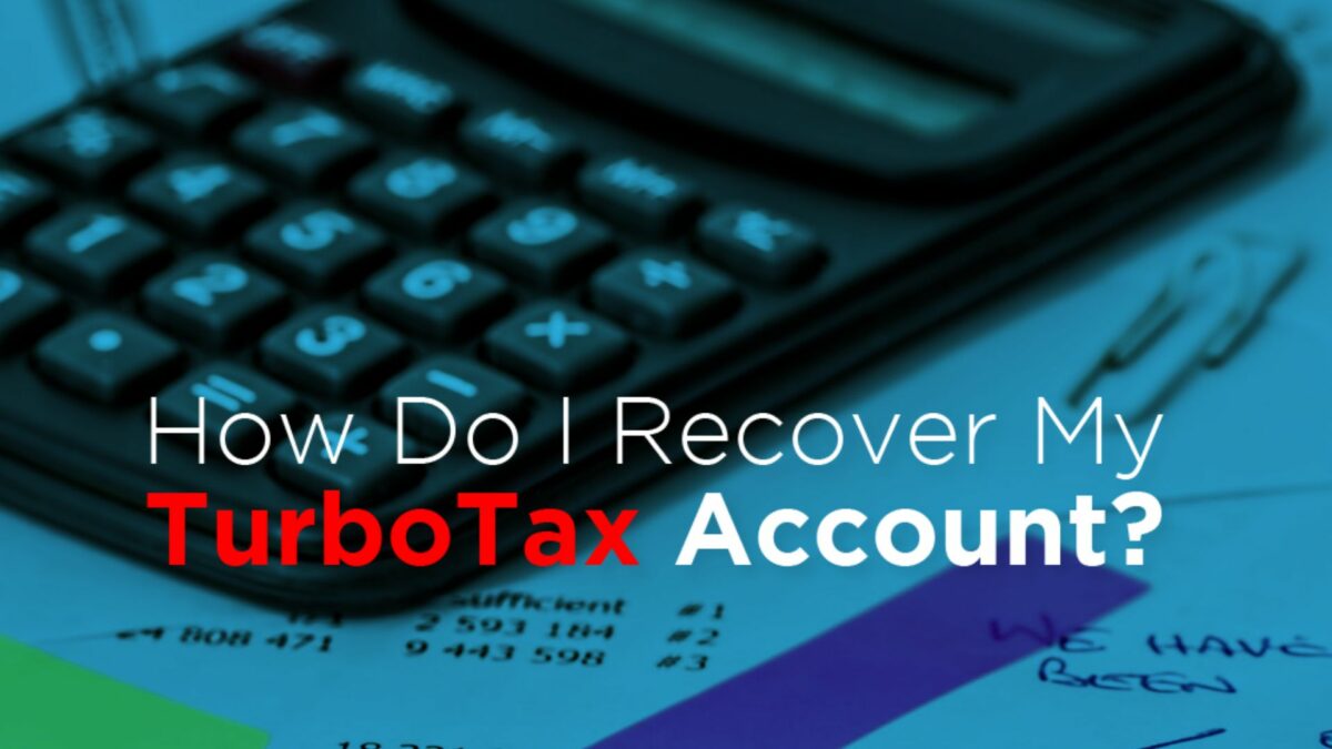Account recovery TurboTax