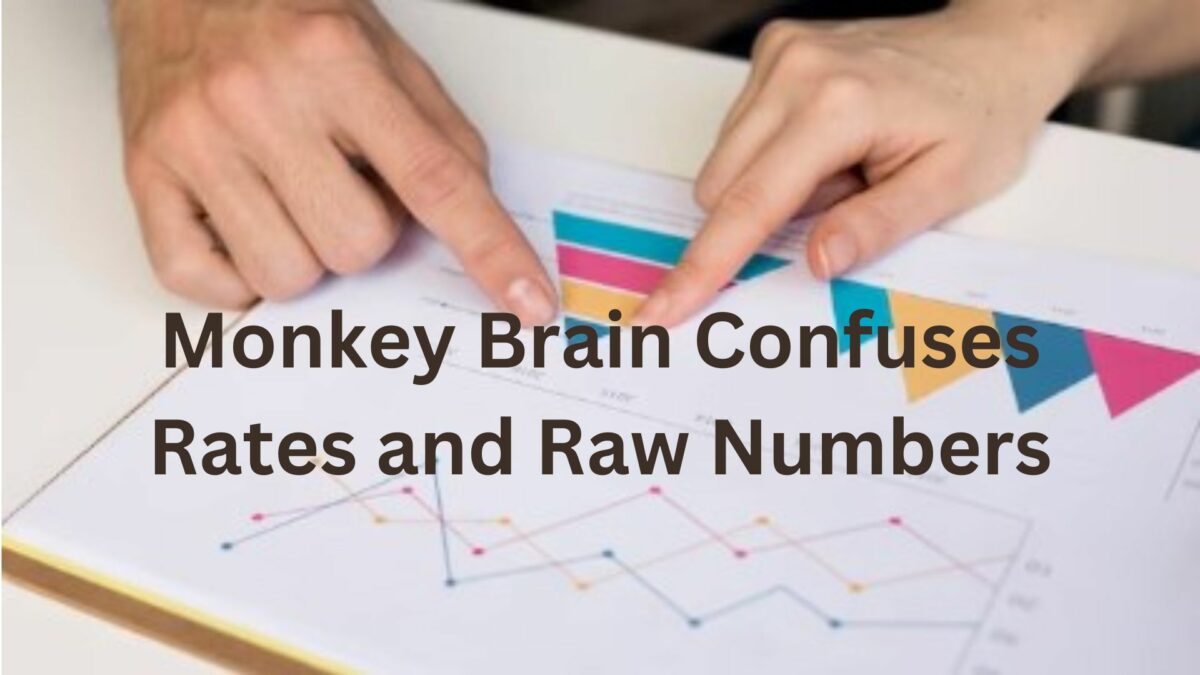 Monkey Brain Confuses Rates and Raw Numbers