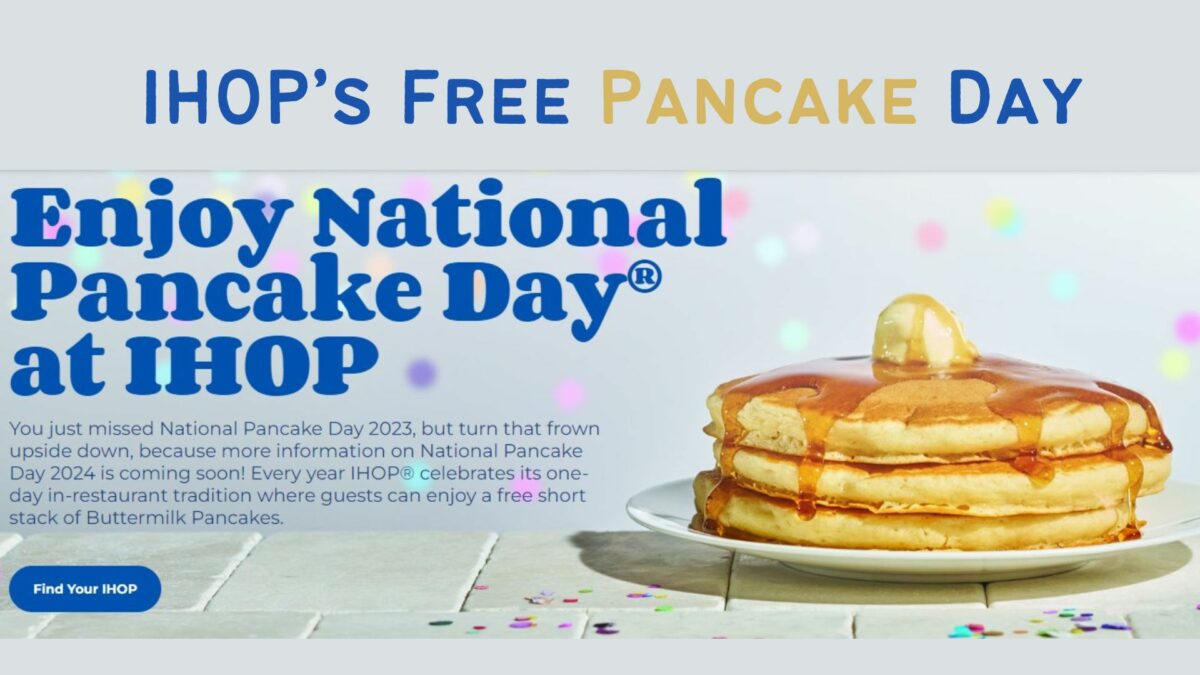 IHOP’s Free Pancake Day