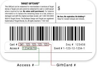 Scanning Your Gift Card